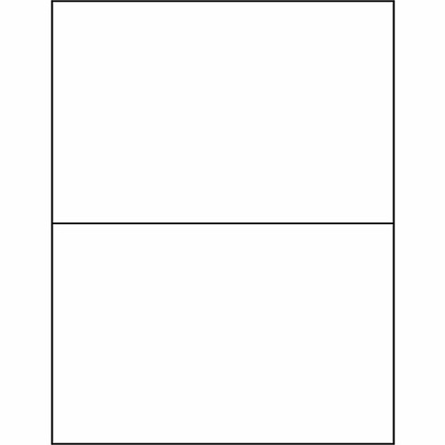 Business Source Bright White Premium-quality Internet Shipping Labels 5 1/2" Width x 8 1/2" Length - Permanent Adhesive - Rectangle - Laser, Inkjet - Bright White - 2 / Sheet - 250 Total Sheets - 500 / Box (BSN98107)