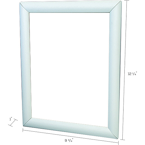 Deflecto Wall-Mount Display Frame 9.75" x 12.25" Frame Size - Holds 8.50" x 11" Insert - Rectangle - Vertical, Horizontal - Satin - Front Loading, Anti-glare, Dust Resistant, Debris Resistant - Aluminum - Clear, Silver - 1 Each (690001)