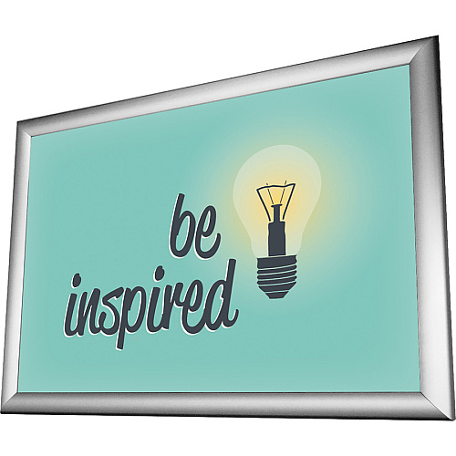 Deflecto Wall-Mount Display Frame 9.75" x 12.25" Frame Size - Holds 8.50" x 11" Insert - Rectangle - Vertical, Horizontal - Satin - Front Loading, Anti-glare, Dust Resistant, Debris Resistant - Aluminum - Clear, Silver - 1 Each (690001)
