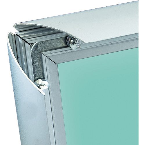 Deflecto Wall-Mount Display Frame 9.75" x 12.25" Frame Size - Holds 8.50" x 11" Insert - Rectangle - Vertical, Horizontal - Satin - Front Loading, Anti-glare, Dust Resistant, Debris Resistant - Aluminum - Clear, Silver - 1 Each (690001)