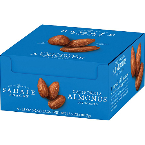 Sahale Snacks California Almonds Dry Roasted Snack Mix Non-GMO, Gluten-free - Almond - 1.50 oz - 18 / Carton (00329)