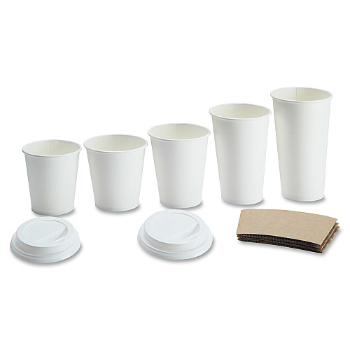 Genuine Joe 16 oz Disposable Hot Cups 16 fl oz - White - Polyurethane - Coffee, Hot Drink, Picnic, Company, Tea, Hot Chocolate, Beverage - 50/Pack - 20 / Carton (GJO19050CT)