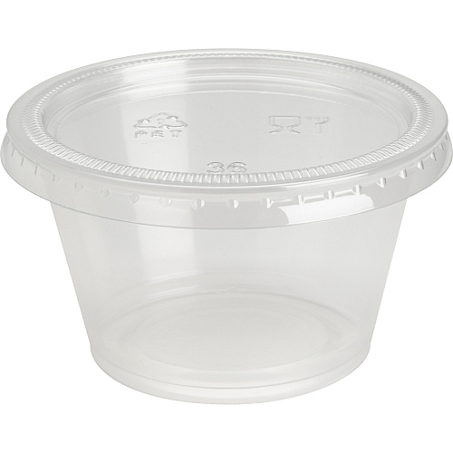 Genuine Joe 4 oz Portion Cups 4 fl oz - Clear - Polystyrene - Beverage, Sauce - 50/Bag - 50 / Carton (GJO19067)