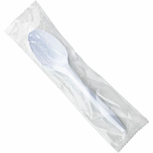 Genuine Joe Individually Wrapped Spoon 1 Piece(s) - Spoon - 1 x Spoon - Disposable - White - 1000 / Carton (GJO20007)