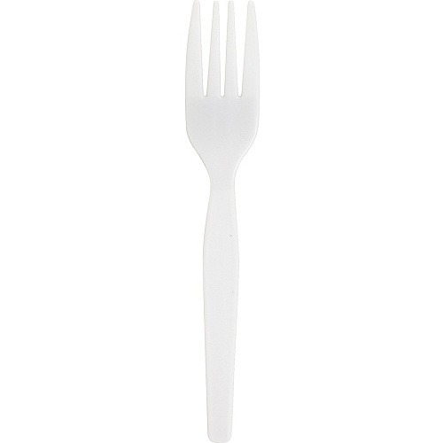 Genuine Joe Heavyweight Disposable Forks 1 Piece(s) - Fork - 1 x Fork - Disposable - White - 1000 / Carton (GJO30400)