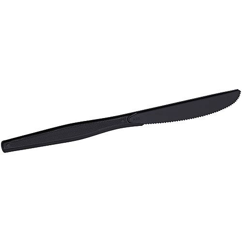 Genuine Joe Heavyweight Knife 1 Piece(s) - Knife - 1 x Knife - Disposable - Textured - Black - 1000 / Carton (GJO30404)