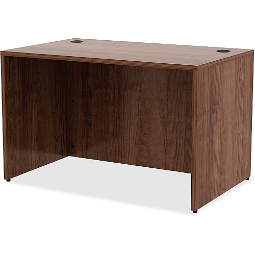 Lorell Essentials Series Rectangular Desk Shell 29.5" Height x 48" Width x 30" Depth - Material: Metal - Finish: Walnut, Laminate (LLR34389)