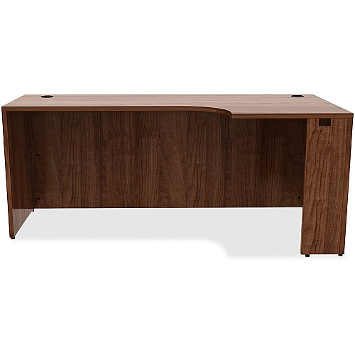 Lorell Essentials Series Right Corner Credenza 29.5" Height x 72" Width x 36" Depth - Material: Metal - Finish: Walnut, Laminate (LLR34395)