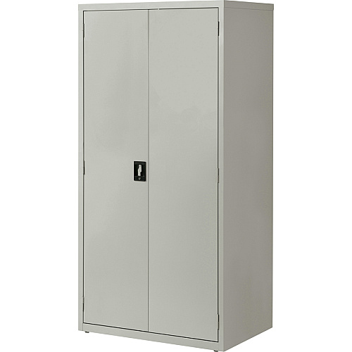 Lorell Fortress Series Storage Cabinet 36" Width x 24" Depth x 72" Height - 5 x Shelf(ves) - Hinged Door(s) - Sturdy, Recessed Locking Handle, Removable Lock, Durable, Storage Space - Light Gray - Powder Coated - Steel - Recycled (LLR34411)