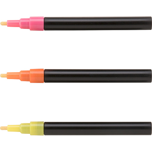 Lorell Dry/Wet-Erase Markers Assorted Ink - 3 / Pack (LLR55644)