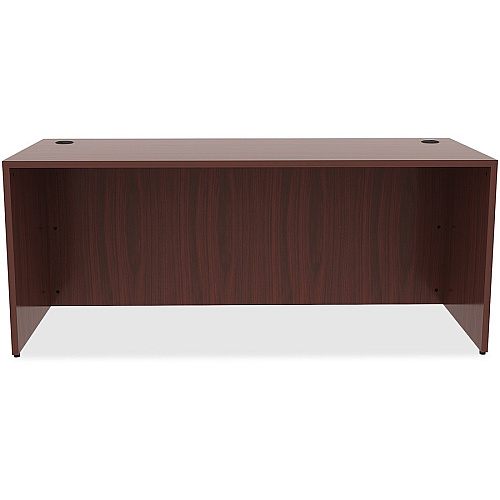Lorell Essentials Series Rectangular Desk Shell 29.5" Height x 72" Width x 30" Depth Desk - Material: Laminate - Finish: Mahogany (LLR69535)