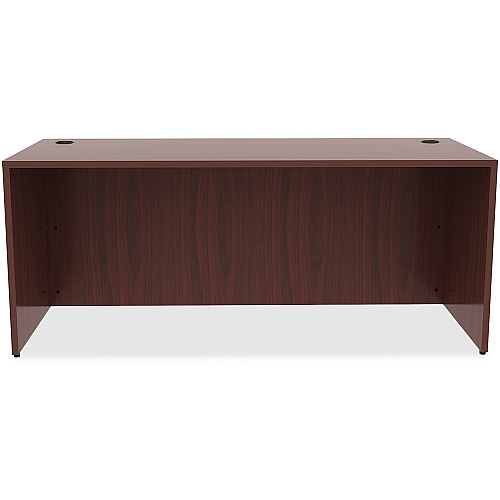 Lorell Essentials Series Rectangular Desk Shell 29.5" Height x 72" Width x 30" Depth Desk - Material: Laminate - Finish: Mahogany (LLR69535)