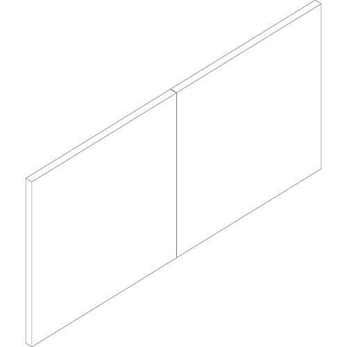 Lorell Essentials/Revelance Series Wall-Mount Hutch Door Kit 708.66 mil Thickness - Wood, Polyvinyl Chloride (PVC) - Walnut - 1 Each (LLR69956)