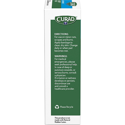 Curad Assorted Waterproof Transparent Bandages Transparent - Polyurethane - 20 / Box (CUR5108)