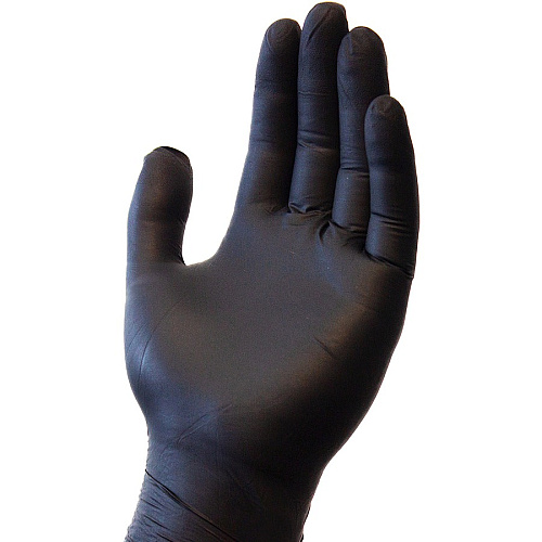 Safety Zone Powder Free Black Nitrile Gloves X-Large Size - Black - Powder-free, Latex-free, Silicone-free, Allergen-free, Comfortable, Textured, DEHP-free - For Food, Janitorial Use, Cosmetics, Painting, Pet Care, Cleaning, Dishwashing - 9.65" (GNPRXLBK)