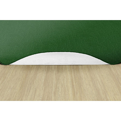 Flagship Carpets Classic Solid Color 6' Round Rug Traditional - 72" Diameter - Circle - Clover - Nylon - 1 Each (AS27CL)