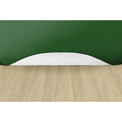 Flagship Carpets Classic Solid Color 6' Round Rug Traditional - 72" Diameter - Circle - Clover - Nylon - 1 Each (AS27CL)