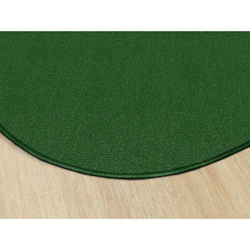 Flagship Carpets Classic Solid Color 6' Round Rug Traditional - 72" Diameter - Circle - Clover - Nylon - 1 Each (AS27CL)