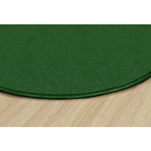 Flagship Carpets Classic Solid Color 6' Round Rug Traditional - 72" Diameter - Circle - Clover - Nylon - 1 Each (AS27CL)