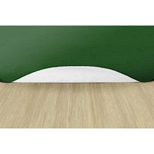 Flagship Carpets Classic Solid Color 12' Oval Rug Traditional - 91.20" Length x 12 ft Width - Oval - Clover - Nylon - 1 Each (AS45CL)