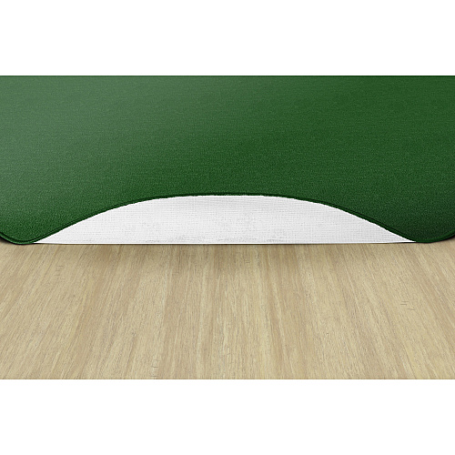 Flagship Carpets Classic Solid Color 12' Oval Rug Traditional - 91.20" Length x 12 ft Width - Oval - Clover - Nylon - 1 Each (AS45CL)