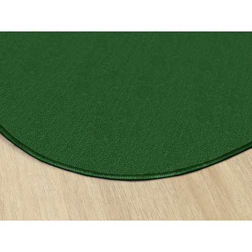 Flagship Carpets Classic Solid Color 12' Oval Rug Traditional - 91.20" Length x 12 ft Width - Oval - Clover - Nylon - 1 Each (AS45CL)