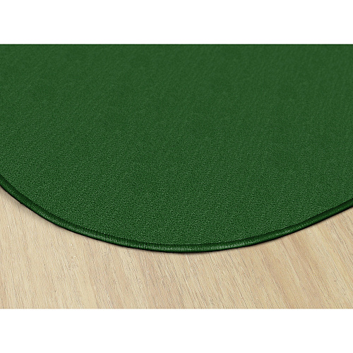 Flagship Carpets Classic Solid Color 12' Oval Rug Traditional - 91.20" Length x 12 ft Width - Oval - Clover - Nylon - 1 Each (AS45CL)