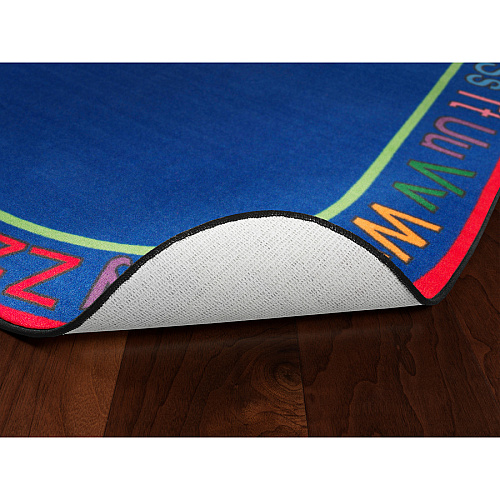 Flagship Carpets Know Your ABCs Oval Rug 8.33" Length x 5.83" Width - Oval - Multicolor - Nylon - 1 Each (FE11033A)