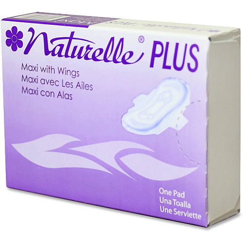 Impact Naturelle Plus Sanitary Napkins Individually Wrapped, Anti-leak, Highly Absorbent, Comfortable - 250 / Carton (25189973)