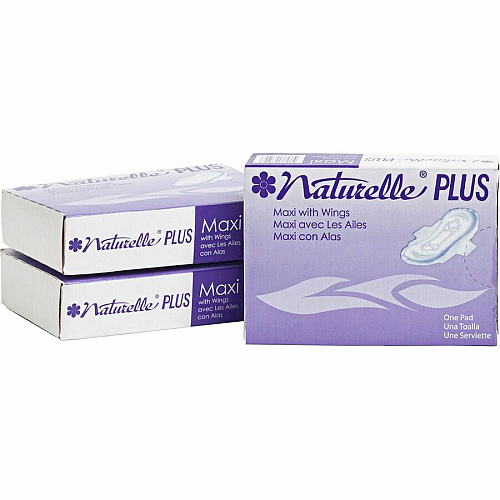 Impact Naturelle Plus Sanitary Napkins Individually Wrapped, Anti-leak, Highly Absorbent, Comfortable - 250 / Carton (25189973)
