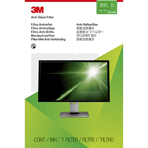3M&trade; Anti-Glare Filter for 21.5in Monitor, 16:9, AG215W9B