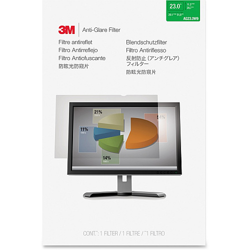3M&trade; Anti-Glare Filter for 23in Monitor, 16:9, AG230W9B