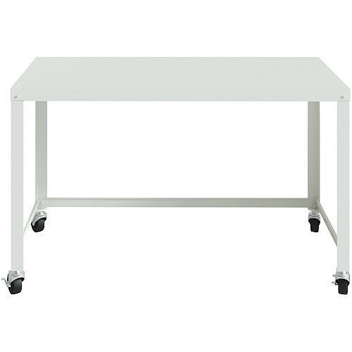 Lorell SOHO Personal Mobile Desk Rectangle Top - 48" Table Top Width x 23" Table Top Depth - 29.50" Height - Assembly Required - White - 1 Each (LLR34418)