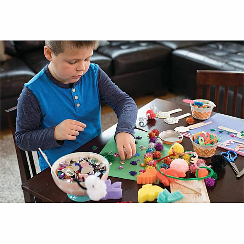 Creativity Street Pom Pons Class Pack Classroom - Recommended For 3 Year - Assorted - 300 / Pack (AC815001)