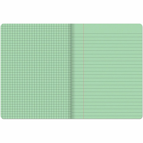 Pacon Dual Ruled Composition Book Plain - Quad Ruled, Wide Ruled Front Ruling - 9.75" Height x 7.5" Width x 0.5" Length - Green Cover - 24 / Carton (MMK37162)