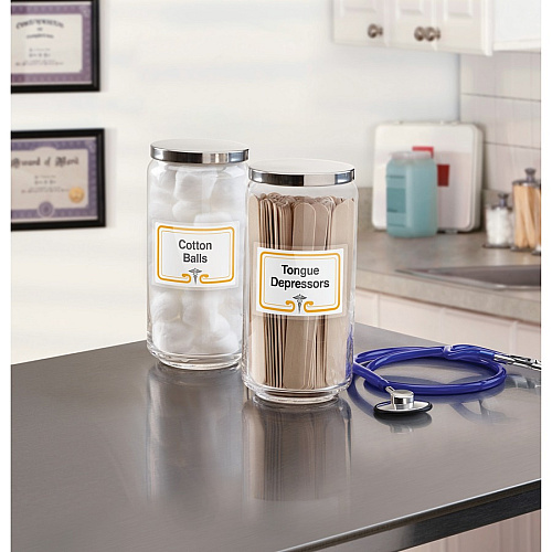 Avery&reg; Easy Align Self-Laminating ID Labels Waterproof - 2 5/16" Height x 3 5/16" Width - Permanent Adhesive - Rectangle - Laser, Inkjet - Matte - White - Film - Water Resistant - 4 / Sheet - 25 Total Sheets - 100 Total Label(s) - 20/Pack - 5  (00752)
