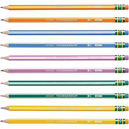 Ticonderoga Pre-Sharpened No. 2 Pencils #2 - Wood Barrel - 10 / Pack (13910)