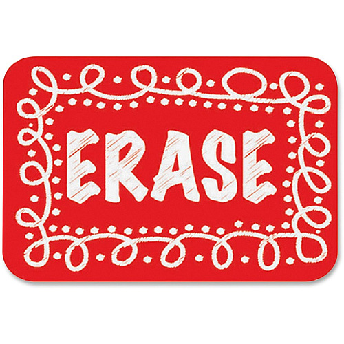 Ashley Chalk Design Mini Whiteboard Eraser 2" Width x 1.25" Length - Lightweight, Comfortable Grip - Multicolor - 10 / Pack (78002)