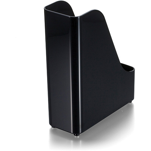 Officemate Open Top Magazine File Black - Plastic - 1 Each (22352)