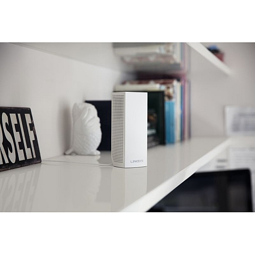 Linksys Velop Intelligent Mesh WiFi System- Tri-Band- 3-Pack White (AC2200) 2.40 GHz ISM Band - 5 GHz UNII Band - 6 x Antenna(6 x Internal) - 2200 Mbit/s Wireless Speed - 2 x Broadband Port - Gigabit Ethernet - Desktop (WHW0303)