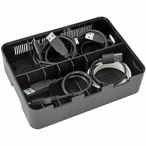 Eaton Tripp Lite Series 7-Port USB Charging Station with Quick Charge 3.0, USB-C Port, Device Storage, 5V 4A (60W) USB Charge Output 60 W - 230 V AC, 120 V AC Input - 5 V DC Output - 3 A - 1 Each (U280007CQCST)