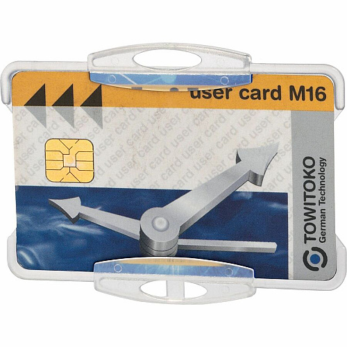 DURABLE 8011/8118 Replacement ID Card Holder Support 3.35" x 2.13" Media - Polystyrene - Clear - 10 / Box (891819)