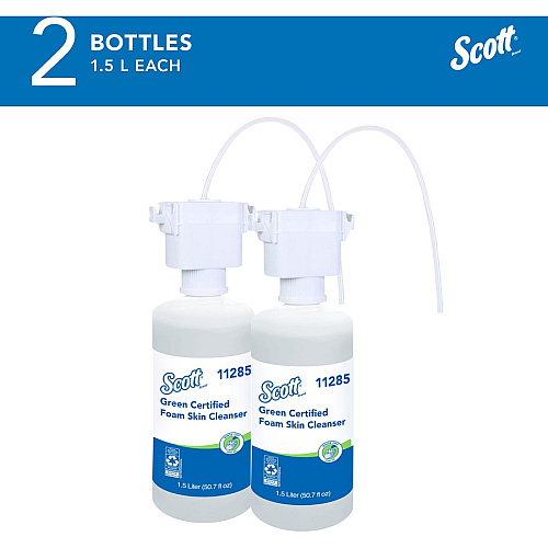 Scott Essential Green Certified Foam Skin Cleanser Foam - 1.59 quart - Applicable on Hand - Fragrance-free, Dye-free - 1 Each (11285)