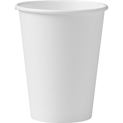 Solo 12 oz Disposable Hot Cups 12 fl oz - White - Paper - Hot Drink, Coffee, Tea, Cocoa - 50/Bag - 20 / Carton (412WN2050)