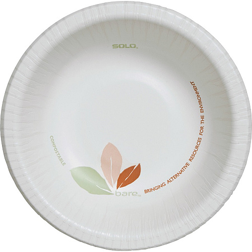 Solo Bare 12 oz Heavyweight Paper Bowls Bare - Disposable - White - Paper Body - 125 / Pack (HB12BJ7234)