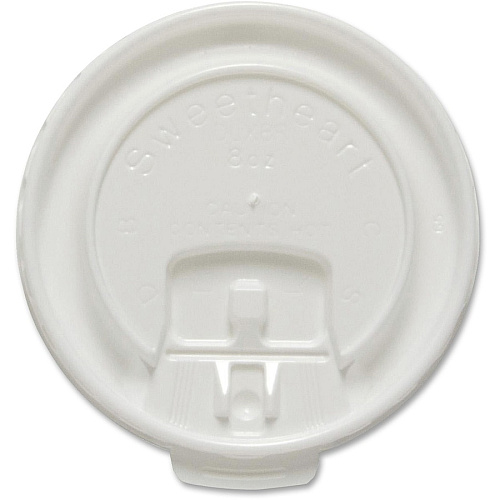Solo Scored Tab Hot Cup Lids 20 / Carton - 100 Per Pack - White (DLX8R00007CT)