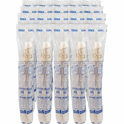 Solo 7 oz Waxed Paper Cold Cups 7 fl oz - Beige - Paper - Milk Shake, Smoothie - 100/Pack - 20 / Carton (R7NJ8000)