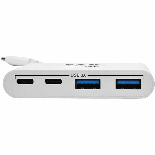 Eaton Tripp Lite Series 4-Port USB-C Hub, USB 3.x (5Gbps), 2x USB-A, 2x USB-C, White USB Type C - External - 4 USB Port(s) - 2 USB 3.0 Port(s) - 2 USB 3.1 Port(s) (U4600042A2C)