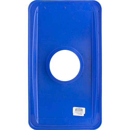Genuine Joe 23-Gallon Recycling Bin Cutout Lid Round - Blue - 1 Each (GJO98219)