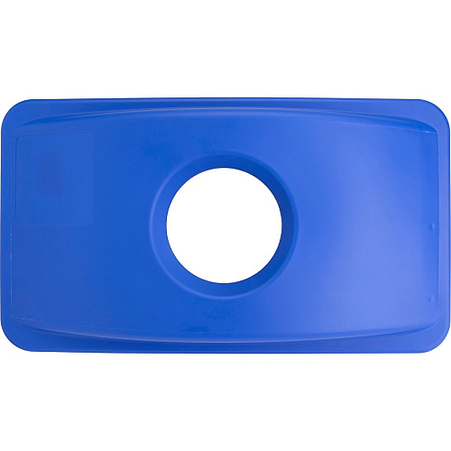 Genuine Joe 23-Gallon Recycling Bin Cutout Lid Round - Blue - 1 Each (GJO98219)